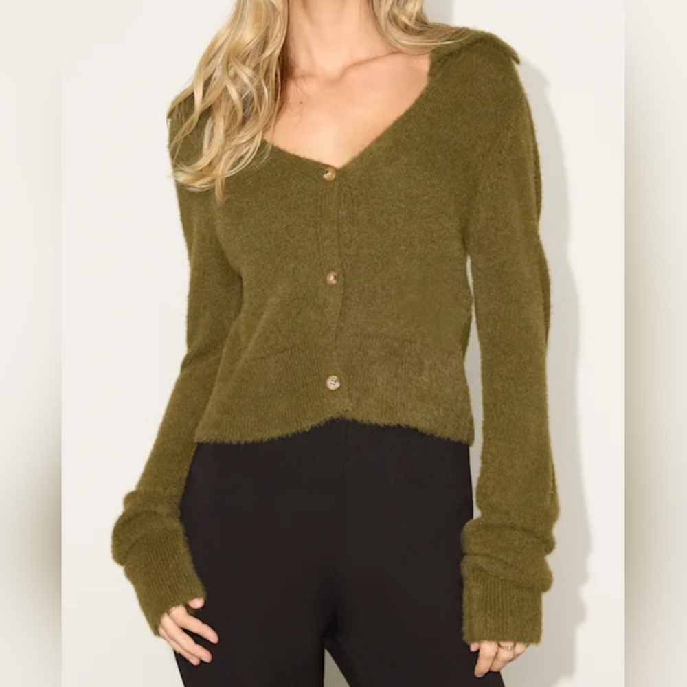 Lulus Olive Green Women's Sweater
